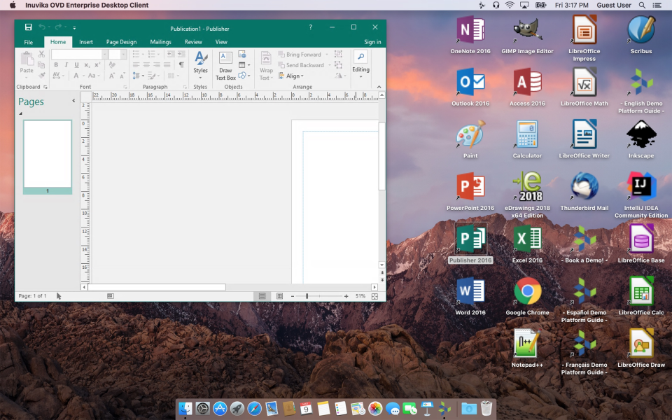 screenshot of Inuvika OVD Enterprise